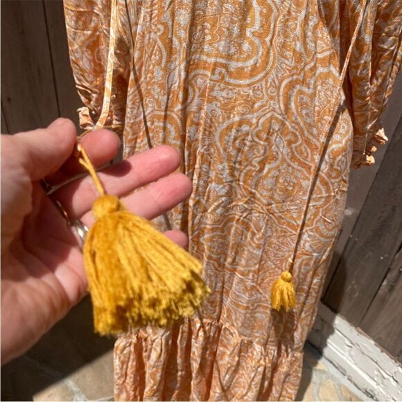 Mango Paisley maxi Dress size medium - Picture 2 of 7